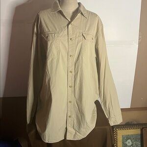 😄Field Gear large tall dress shirt double pockets